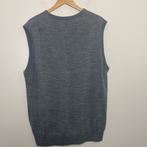 Cutter & Buck Douglas Mens V-neck Vest Merino Wool Blend Gray Size XL - Picture 7 of 10